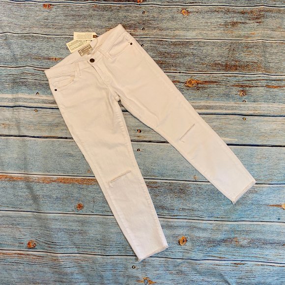 Current/Elliott Denim - NEW Current/Elliott White The Stiletto Jeans 27